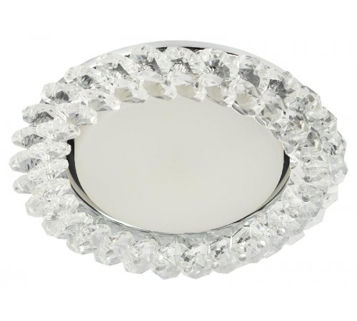 Светильник точечный встраиваемый под лампу DK84 13Вт GX53 хром/прозрачный  Б0020573  ЭРА