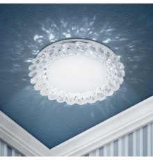 Светильник точечный встраиваемый под лампу DK84 13Вт GX53 хром/прозрачный  Б0020573  ЭРА