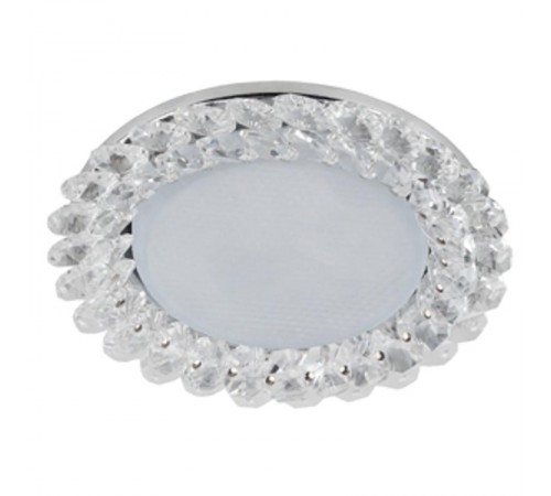 Светильник точечный встраиваемый под лампу DK84 13Вт GX53 хром/прозрачный  Б0020573  ЭРА