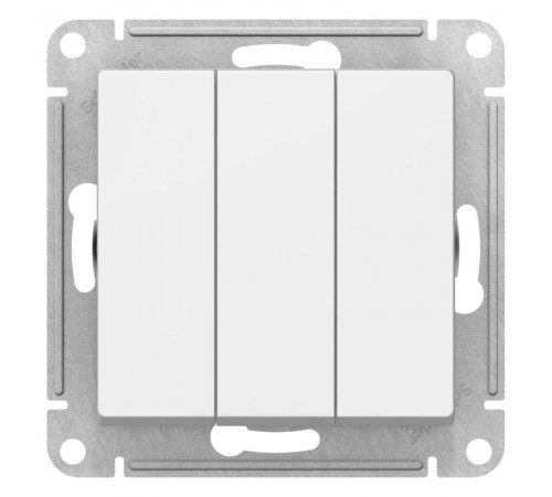 AtlasDesign Лотос Выключатель 3-клавишный, сх.1+1+1, 10АХ, механизм  ATN001331  SE