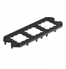 Накладка монтажной коробки UT4 для 3 стандартных устройств EKR 50 мм 208x76 мм (полиамид,черный) (UT4 D3)  7408789  OBO Bettermann