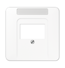 Крышка для ТАЕ розетки с полем для надписи; белая  CD569TNAWW  Jung