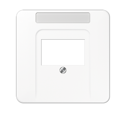 Крышка для ТАЕ розетки с полем для надписи; белая  CD569TNAWW  Jung