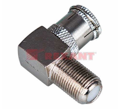 Переход гнездо F-гнездо TV угловой  05-4312  REXANT