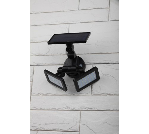 ERAFS020-41 Фасадный светильник с двумя световыми панелями на солнечной батарее,2х24LED,180lm  Б0044489  ЭРА