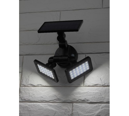 ERAFS020-41 Фасадный светильник с двумя световыми панелями на солнечной батарее,2х24LED,180lm  Б0044489  ЭРА