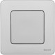 Inspiria Алюминий Переключатель проходной 1-клавишный С/У без рамки IP44  673672  Legrand