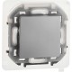 Inspiria Алюминий Переключатель проходной 1-клавишный С/У без рамки IP44  673672  Legrand