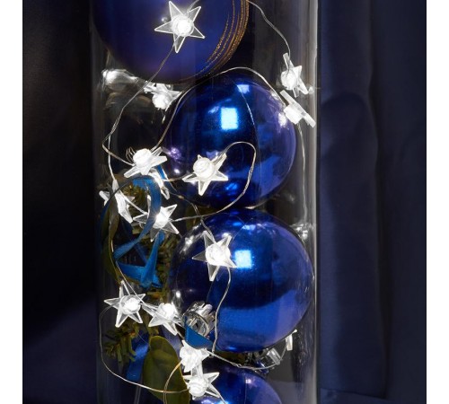 Гирлянда линейная Звездочки USB 20LED 5000K, IP 20, 1.8м, CL571  41645  FERON