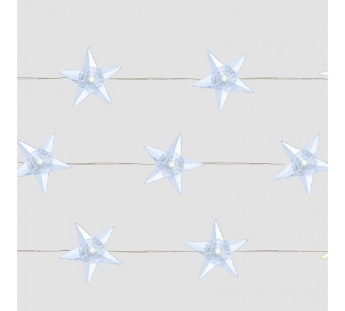 Гирлянда линейная Звездочки USB 20LED 5000K, IP 20, 1.8м, CL571  41645  FERON