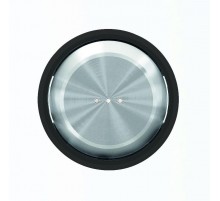 Клавиша для 1-клавишных выключателей/переключателей/кнопок с линзой подсветки, серия SKY Moon, кольцо чёрное стекло2CLA860130A1501 ABB