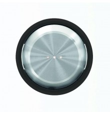 Клавиша для 1-клавишных выключателей/переключателей/кнопок с линзой подсветки, серия SKY Moon, кольцо чёрное стекло2CLA860130A1501 ABB