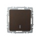 BRITE Выключатель 1-клавишный проходной с индикацией 10А ВС10-1-7-БрТБ темная бронза  BR-V12-1-10-K45  IEK