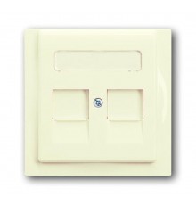 Плата центральная (накладка) для коммуникационных розеток с суппортами , серия impuls, цвет слоновая кость  1753-0-0081   2CKA001753A0081  ABB