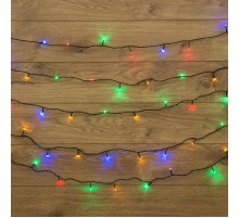 Гирлянда "Твинкл-Лайт" 20 м, темно-зеленый ПВХ, 160 LED, цвет мультиколор  303-119  NEON-NIGHT