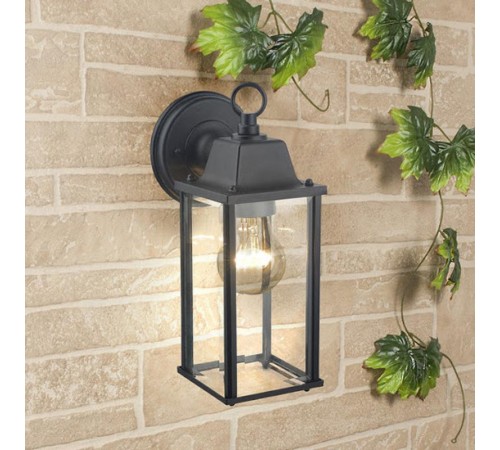 Светильник садово-парковый GL 1008D BRICK черный настенный  a038438  Elektrostandard