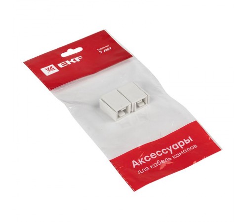 Соединитель  (15х10) (4 шт) Plast EKF PROxima Белый    conw-15-10x4   EKF 