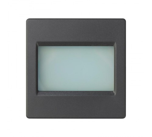 Simon 82 Накладка с полупрозрачным рассеивателем для системы "ждите-входите", S82, S82N, 82 Detail, графит  82096-38  Simon