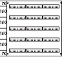 Пластрон глухой 3ряда/5 рейки -150мм  AG235  ABB