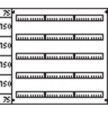 Пластрон глухой 3ряда/5 рейки -150мм  AG235  ABB
