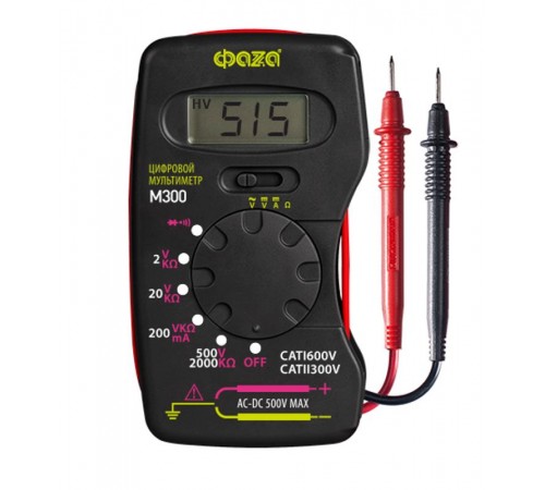 Мультиметр цифровой M300  5008779  ФАZА