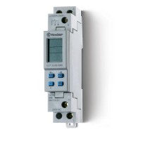 Реле времени цифровое недельное; программируется ПК (012.00); монтаж на рейку 35мм; 1СO 16A; питание 24В АC/DC; шири  127100240000PAS  Finder