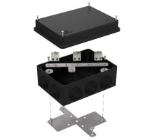Коробка огнестойкая для о/п 40-0310-FR1.5-6 Е15-Е120 RAL9005 150х110х70 (6 шт/кор) черная  40-0310-9005-FR1.5-6  Промрукав