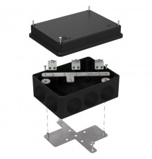 Коробка огнестойкая для о/п 40-0310-FR2.5-6 Е15-Е120 RAL9005 150х110х70 (6 шт/кор) черная  40-0310-9005-FR2.5-6  Промрукав