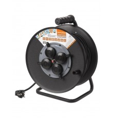 Удлинитель силовой УХз16-004 (метал. катушка, А3, 4 места IP44/50 м КГ 4000 Вт) Народный  SQ1307-0172  TDM