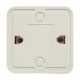 Рим Розетка 1-местная 10А без заземления белая EKF  ENR10-022-10  EKF