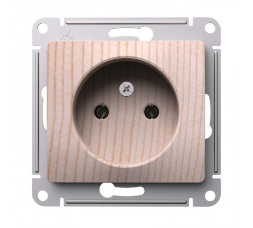 GLOSSA Сосна Розетка без заземления, 16А, механизм  GSL001541  SE