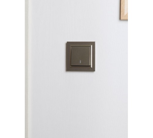 BRITE Рамка 1-ая IP44 РУ-1-БрШ-44 шампань  BR-M12-44-K37  IEK