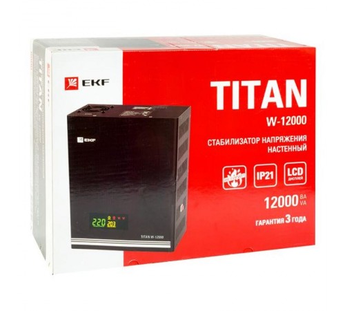 Стабилизатор напряжения настенный 12 кВт EKF PROxima  stab-w-12000  EKF