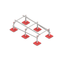 Опорная конструкция для установки оборудования TECHNORAPTOR FOOT 1000х2000 тип 2  KM-TR-F-SSEI-1000-2000-2  КМ - профиль
