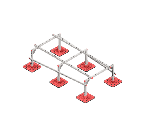 Опорная конструкция для установки оборудования TECHNORAPTOR FOOT 1000х2000 тип 2  KM-TR-F-SSEI-1000-2000-2  КМ - профиль