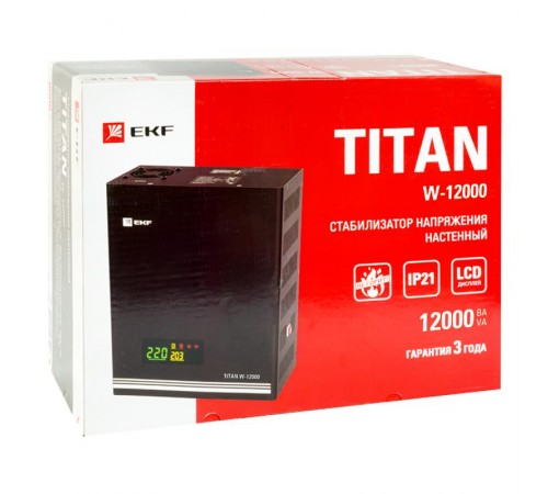 Стабилизатор напряжения настенный 12 кВт EKF PROxima  stab-w-12000  EKF