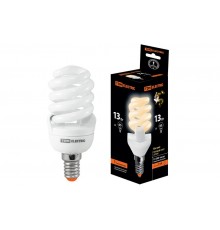 Лампа энергосберегающая КЛЛ 13Вт E14 827 cпираль FSТ2 42х98мм  SQ0323-0054  TDM