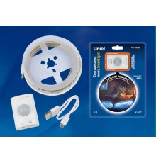 Комплект светодиодная лента 1м IP65 белый свет 4000К акк. Li-Ion 1100 мАч, в/к ULS-R21-2,4W/4000K/1,0M/RECH SENSOR Smart Light  UL-00004450  Uniel