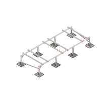 Опорная конструкция для установки оборудования TECHNORAPTOR STEELFOOT 3000х1200 тип 1 HD  KM-TR-STF-SSEI-3000-1200-1 HD  КМ - профиль