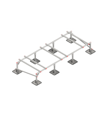 Опорная конструкция для установки оборудования TECHNORAPTOR STEELFOOT 3000х1200 тип 1  KM-TR-STF-SSEI-3000-1200-1  КМ - профиль