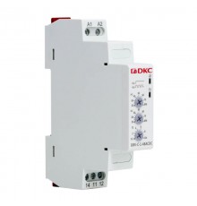 Реле контроля напряжения однофазное,  тип DRV, конфигурация контакта 1CO, 24-48В AC/DC  DRV-C-1-48ACDC  DKC