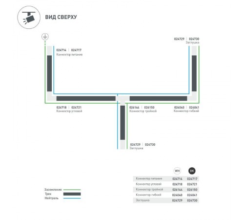 Заглушка LGD-4TR-CAP-WH (C)  024729  Arlight