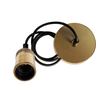 Декоративный патрон с проводом RETRO бронзовый цвет PLC 03 E27 230V/1M ANTIQUE BRONZE  .5039032  JAZZWAY