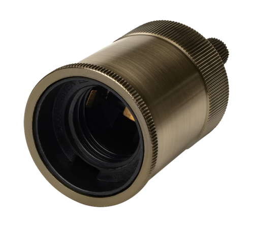 Декоративный патрон с проводом RETRO бронзовый цвет PLC 03 E27 230V/1M ANTIQUE BRONZE  .5039032  JAZZWAY