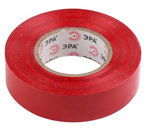 ПВХ-изолента 15мм*20м красная  C0036550  ЭРА