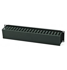 Организатор кабельный CM-2U-PL-COV пластиковый с крышкой, 19", 2U  16487  Hyperline