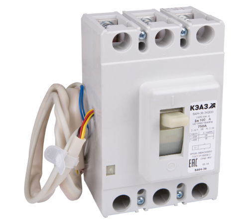 Выключатель автоматический ВА04-36-341810-400А-2500-690AC-НР400AC-УХЛ3 273514  КЭАЗ