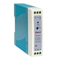 Блок питания на дин рейку 20Вт,Uвх ~ 220 В AC m, Uвых - 12 В DC постоянного тока DR-M-20W-12 EKF