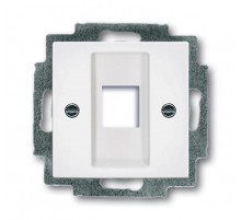 Накладкадля 1-го разъёма Modular Jack(арт.0210, 0211 и 0219),серия Busch-Duro 2000 SI,цвет сл. кость  1753-0-3825   2CKA001753A3825  ABB