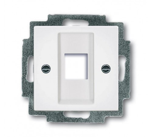 Накладкадля 1-го разъёма Modular Jack(арт.0210, 0211 и 0219),серия Busch-Duro 2000 SI,цвет сл. кость  1753-0-3825   2CKA001753A3825  ABB